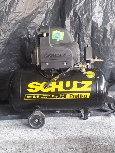 Vendo compressor de ar  schulz 120 libras 50litros motor  2hp 8,6 pés  valor 1.000,00