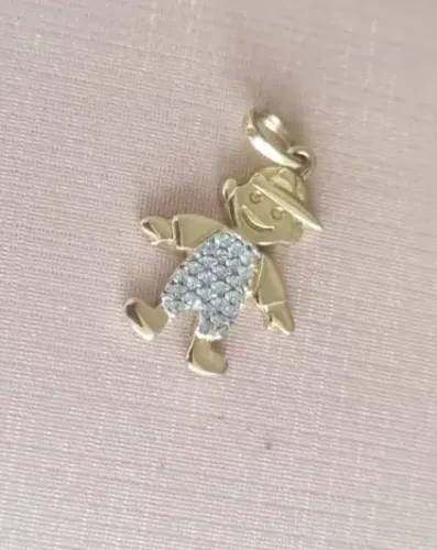 Pingente Ouro 18k Cravejado