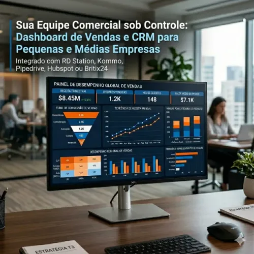 Dashboard de Vendas e CRM no Power BI - Inteligência Comercial