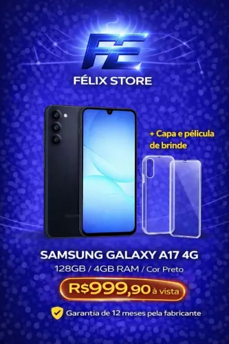 Galaxy A17 128GB - Bonito, rápido e com ótimo custo-benefício