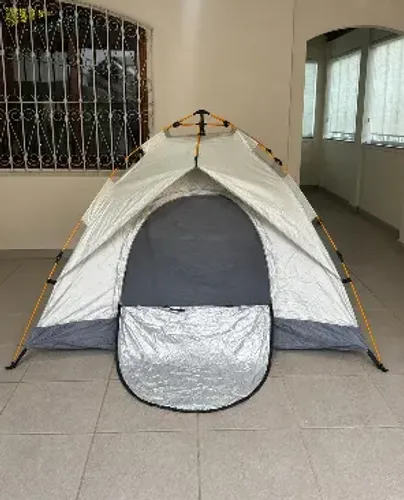 Barraca Camping Acampamento 3/4 Pessoas Automática Bege