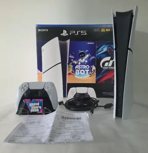 PS5 (PLAYSTATION 5) SLIM MIDIA DIGITAL 825GB C/ NOTA FISCAL