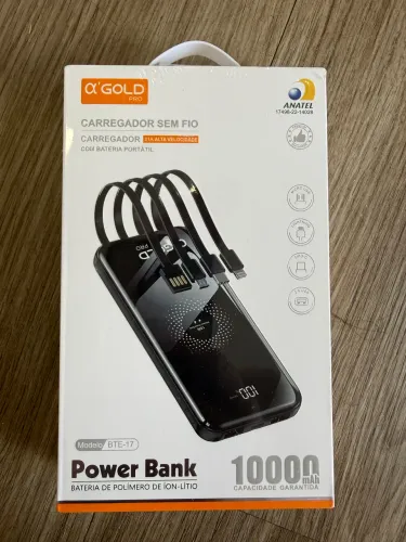 Carregador portátil por indução e fios 