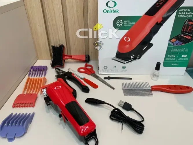 Máquina de Tosa Onistek Sem Fio MA013, Silenciosa Para Pets