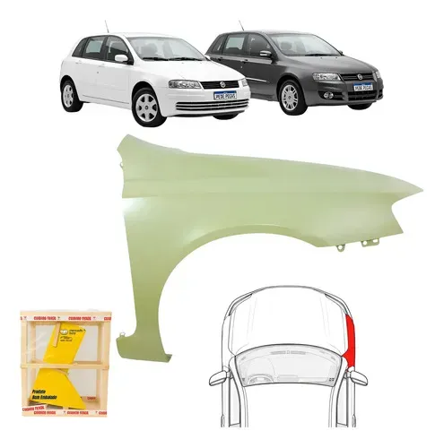Paralama Fiat Stilo 2003 A 2011 Sporting Connect Novo Ld