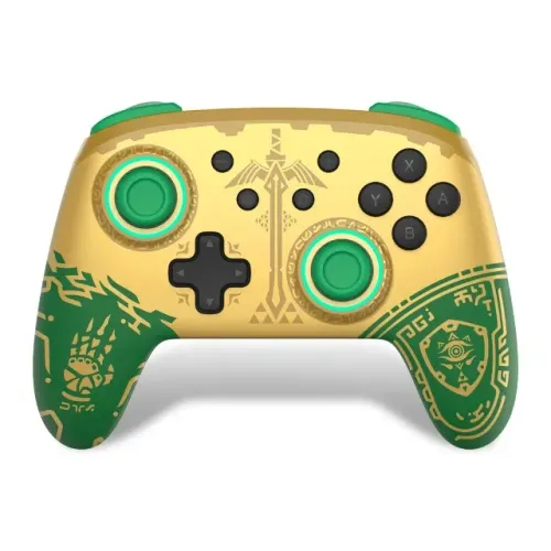 Controle Pro IINE Zelda Bluetooth NFC Nintendo Switch Amiibo Sem Fio Dourado