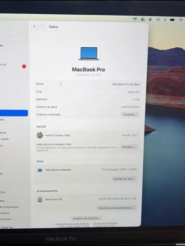 MacBook Pro em excelente estado