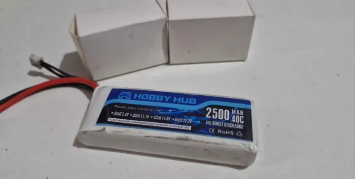 Bateria lipo 2s 2500mah 40c automodelo