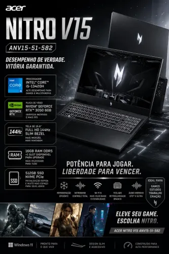 Notebook Gamer Acer Nitro V15