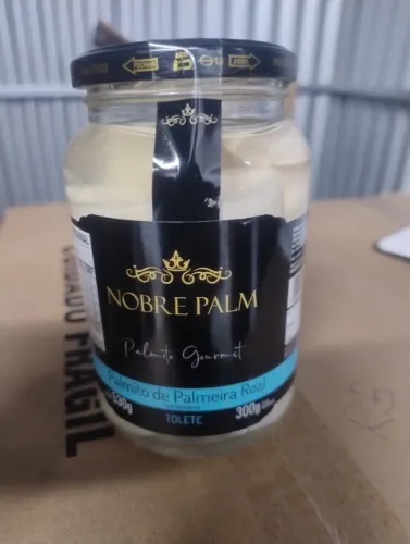 LOTE COM 525 VIDROS DE PALMITO GOURMET (NOVOS) MARCA NOBRE PALM