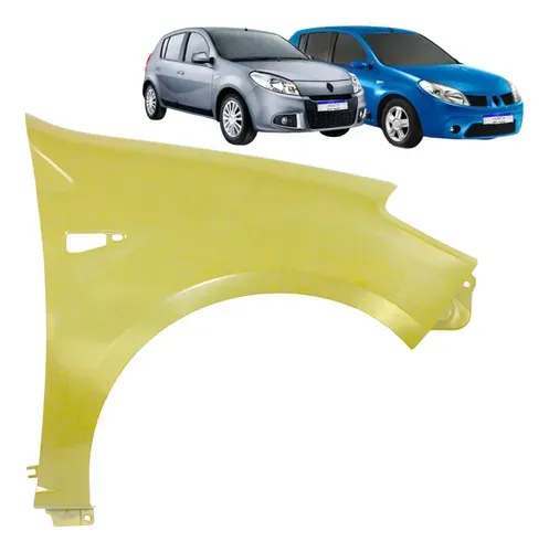 Paralama Renault Sandero 2007 2008 2009 2010 2011 A 2014 L.d Direito Cinza
