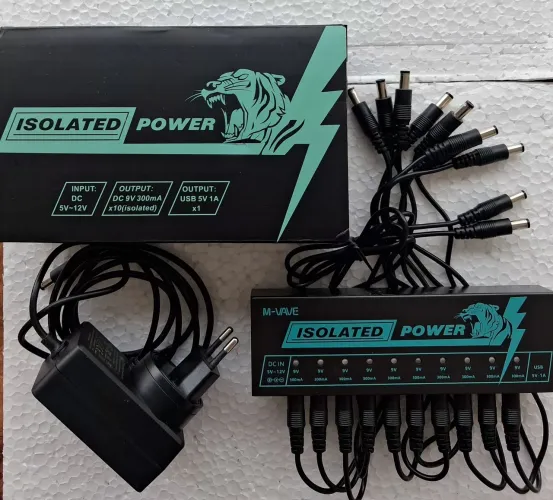 Fonte Isolada para 10 Pedais M-Wave c/ USB