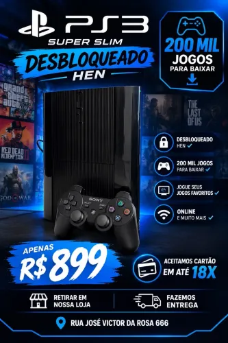 Ps3 super slim + desbloq