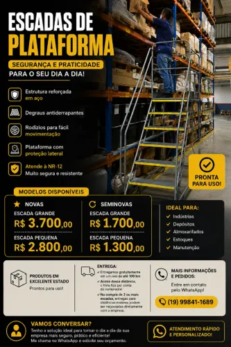 Escada Plataforma Industrial