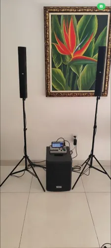 Sistema som completo - P A. DBR + mesa digital Behringer+ sem fio Kadosh