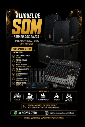 Aluguel de som