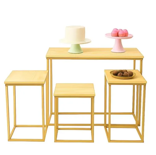 Jogo De Mesa Cubo 4 Peça Para Decoração De Festa Aniversário Kit Pegue e Monte