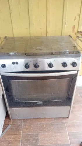 Fogão de inox ótimo so limpar tel *