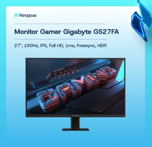 Monitor Gamer Gigabyte GS27FA 27", IPS, Full HD