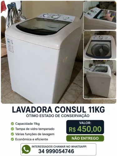 máquina de lavar Consul 11kg