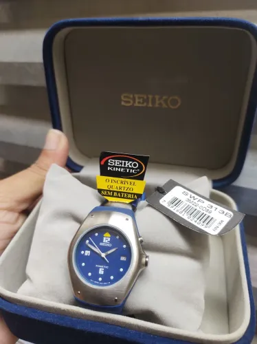 Relógio seiko kinect azul