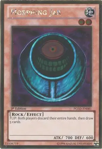 Yugioh!!! Morphing Jar PGLD-EN081 Gold Ultra Rare 