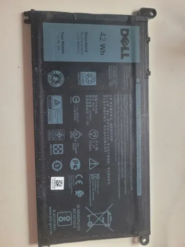 Bateria notebook WDX0R da Dell, com capacidade de 42Wh (11,4V, 3500mAh original
