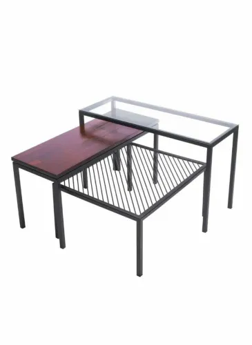Mesa de centro com 3 peças 