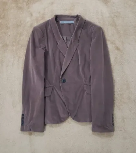 Blazer Zara Basic Veludo Original Lindo Perfeito Estado Desapego Promocao