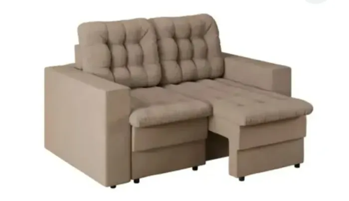 Sofá 2 Lugares Retrátil Lubeck Plush Suede