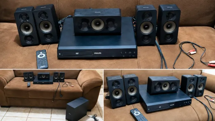 Home Teather Philips 1000w ( com defeito)