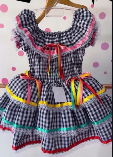 Vestido junino infantil 5/6 anos