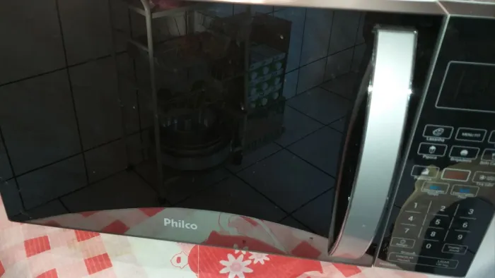 Forno Microondas Philco PMO26ES Espelhado Estado de Novo Zn Sp Ok Aproveite