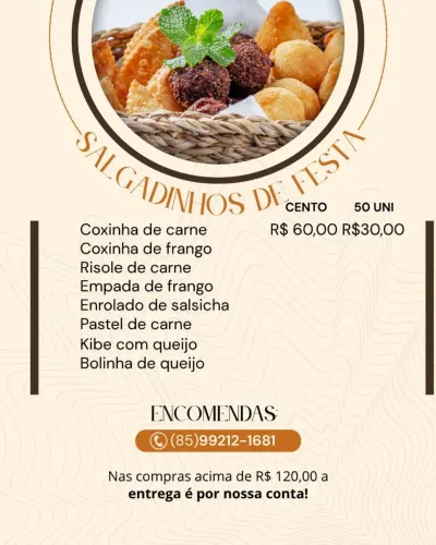 Salgados e Mini Kit