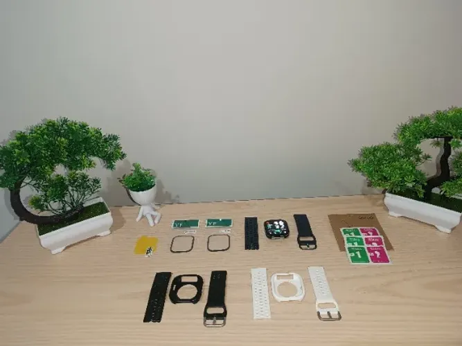 Kit Smartwatch Amazfit Bip 6 AMOLED + 2 Pulseiras Extras + 2 Capas + 3 Películas