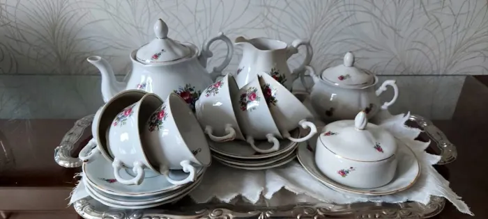 Aparelho de chá de porcelana - Barão do Rio Branco