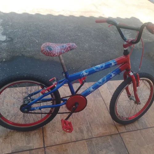 Bicicleta Aro 20 Infantil Stone Rock Homem Aranha Spider Azul