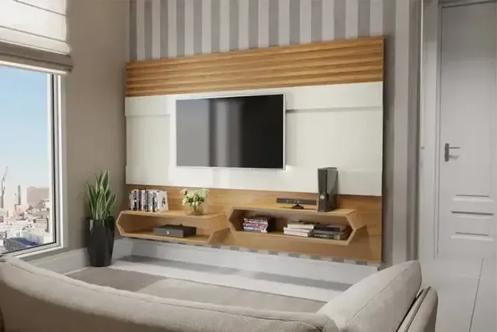 Painel Suspenso Para Tv de Até 65 Polegadas 100% Mdf