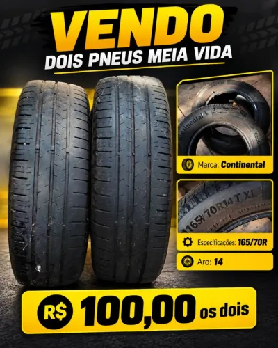 Pneu aro 14 usado