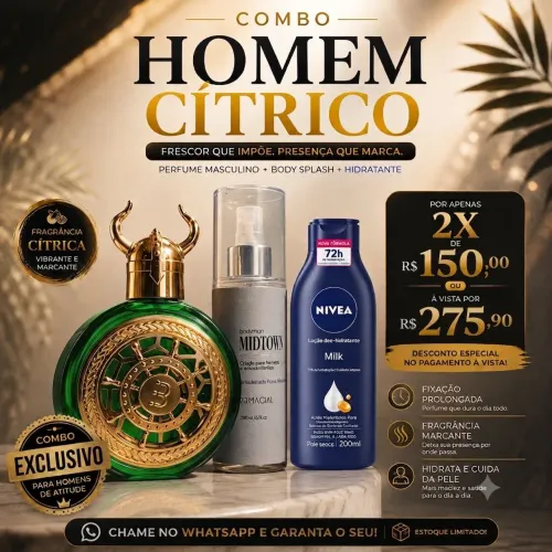COMBO HOMEM CÍTRICO DUBAI