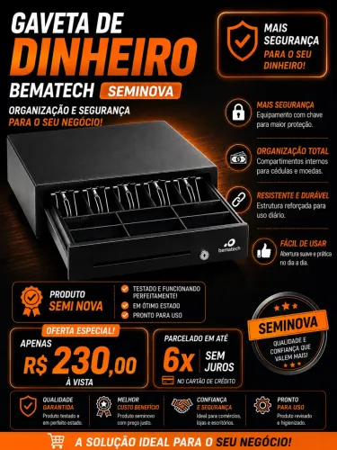 Gaveta de dinheiro Belmatech
