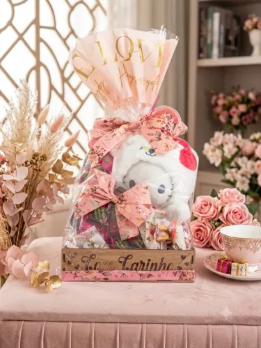 Cestas Hello Kitty Com Bombons Chocolate