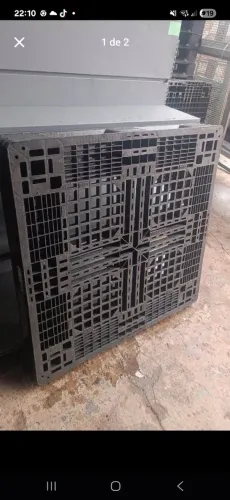 Palletes de plástico reforçados, leves e empilhaveis!