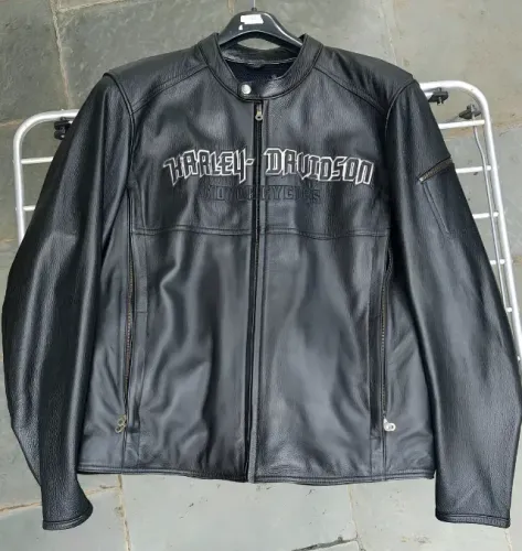 Jaqueta Couro Harley-davidson Xl Preta Xl (Usado)