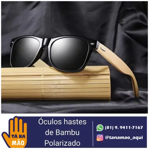 Óculos de sol hastes de Bambu - Polarizado