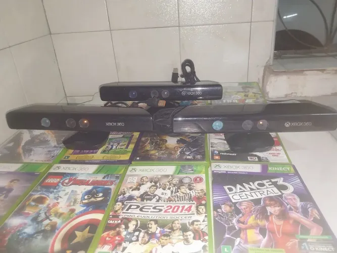 03 Kinect Xbox 360 +10 jogos xbox