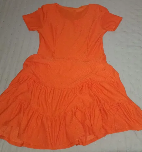 Vestido laranja GG