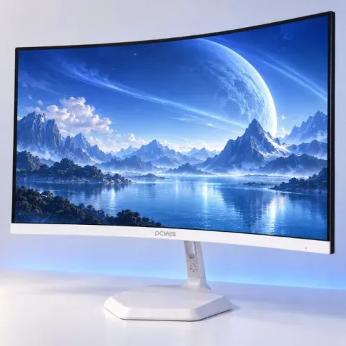 Monitor Gamer PCYes 23,8 Curvo 100Hz Full HD Branco
