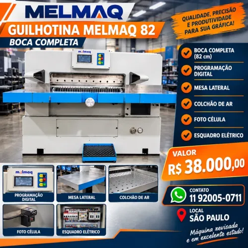 Guilhotina HG 82 programação digital