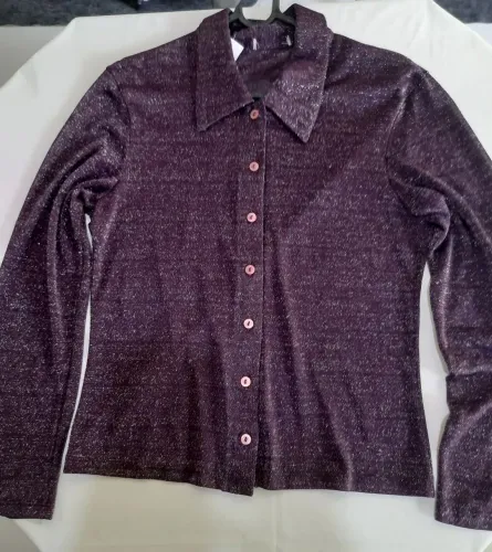 Blusa social vinho